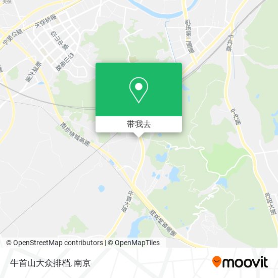 牛首山大众排档地图