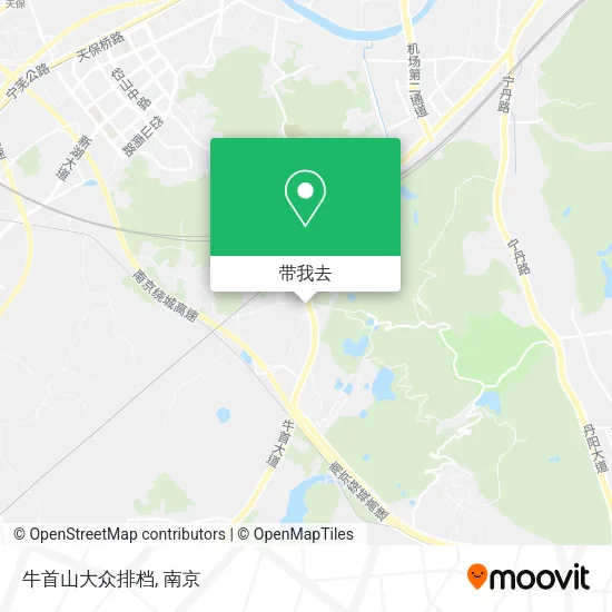 牛首山大众排档地图