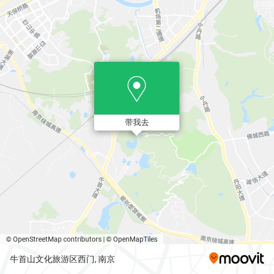 牛首山文化旅游区西门地图