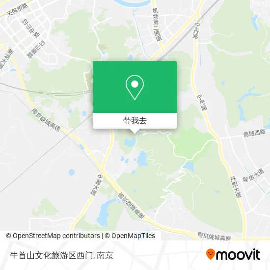 牛首山文化旅游区西门地图