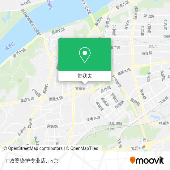 F城烫染护专业店地图