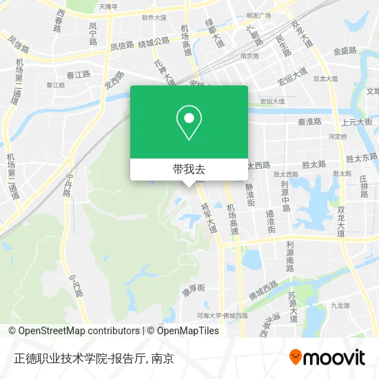 正德职业技术学院-报告厅地图
