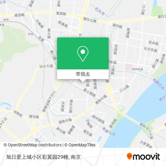 旭日爱上城小区彩翼园29幢地图