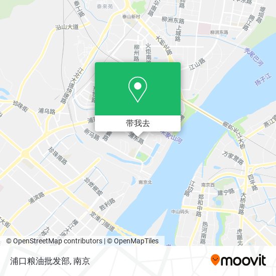 浦口粮油批发部地图