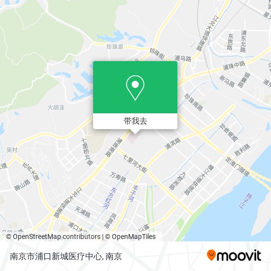 南京市浦口新城医疗中心地图
