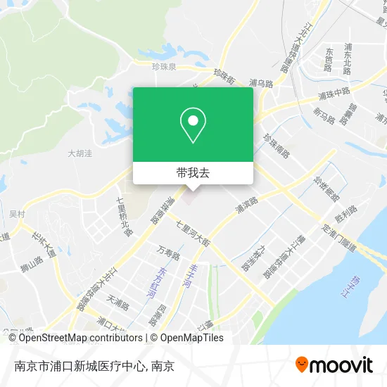 南京市浦口新城医疗中心地图