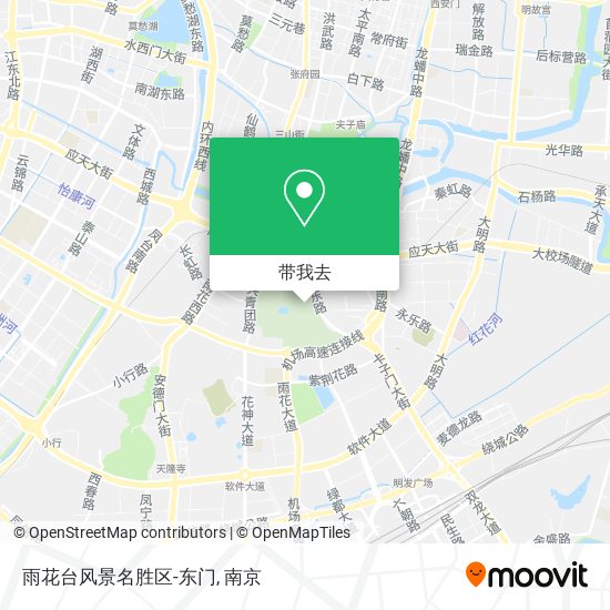 雨花台风景名胜区-东门地图