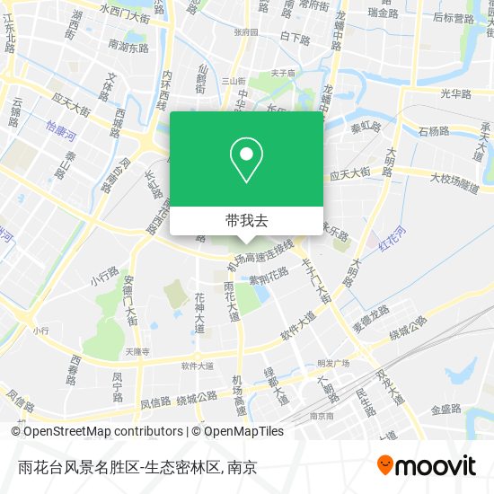 雨花台风景名胜区-生态密林区地图