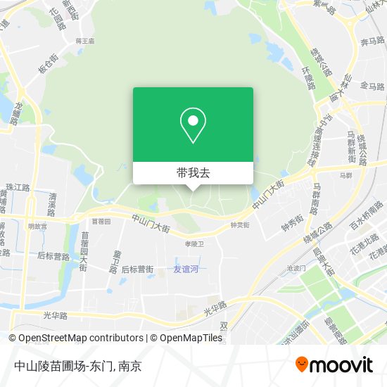 中山陵苗圃场-东门地图