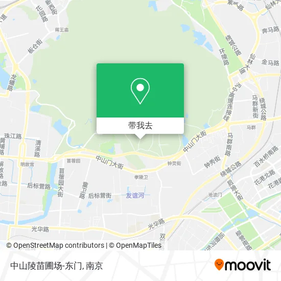 中山陵苗圃场-东门地图