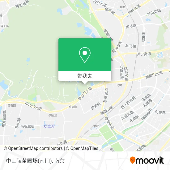 中山陵苗圃场(南门)地图
