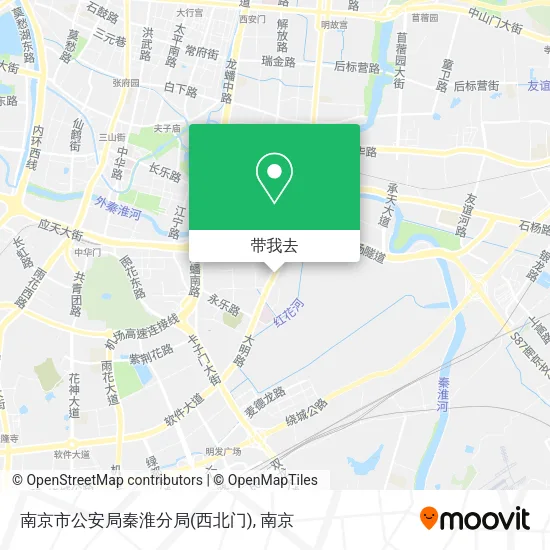 南京市公安局秦淮分局(西北门)地图