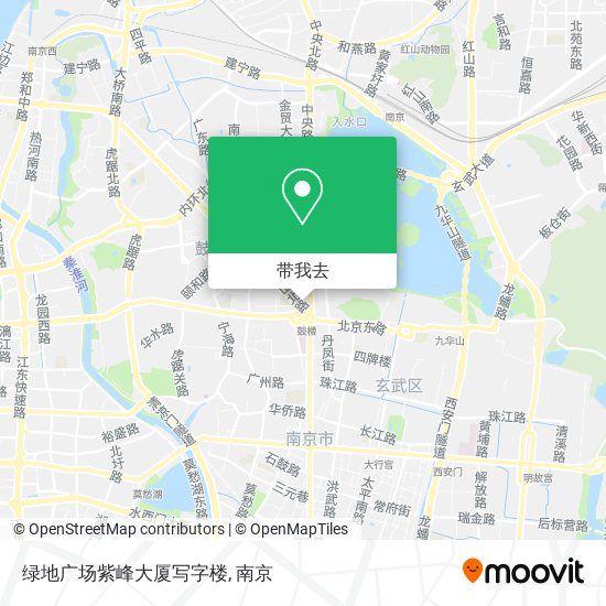 绿地广场紫峰大厦写字楼地图