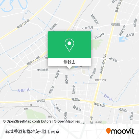 新城香溢紫郡雅苑-北门地图