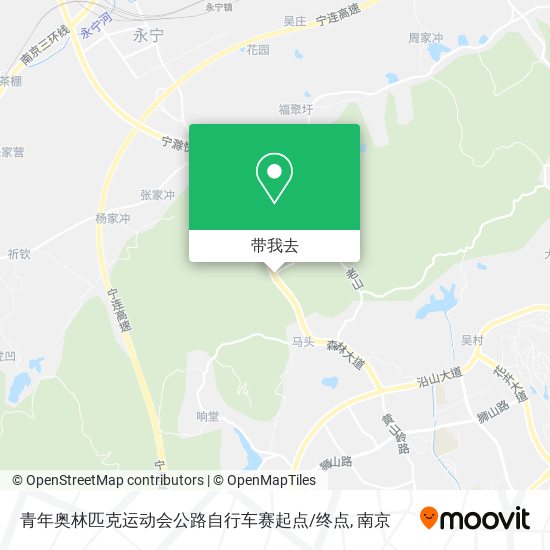 青年奥林匹克运动会公路自行车赛起点/终点地图
