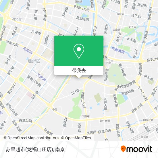 苏果超市(龙福山庄店)地图