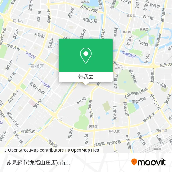 苏果超市(龙福山庄店)地图