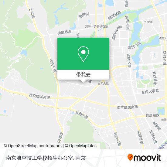 南京航空技工学校招生办公室地图