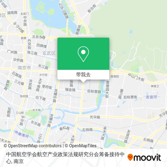 中国航空学会航空产业政策法规研究分会筹备接待中心地图