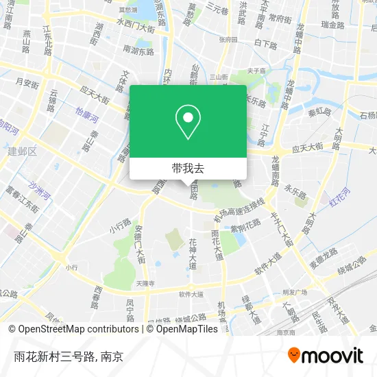 雨花新村三号路地图