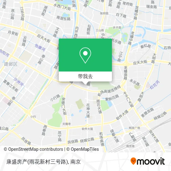 康盛房产(雨花新村三号路)地图