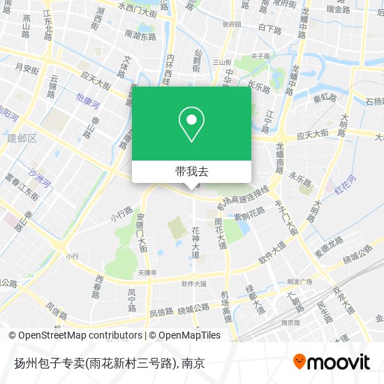 扬州包子专卖(雨花新村三号路)地图