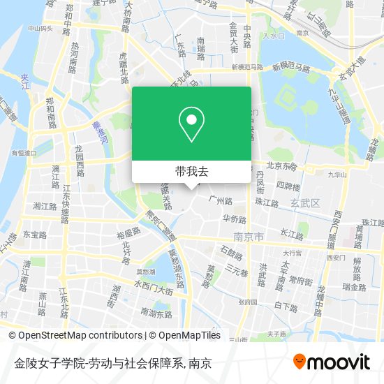 金陵女子学院-劳动与社会保障系地图