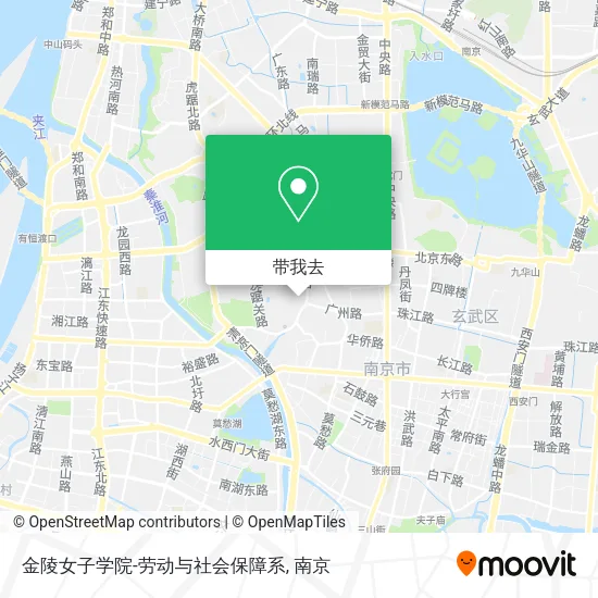 金陵女子学院-劳动与社会保障系地图