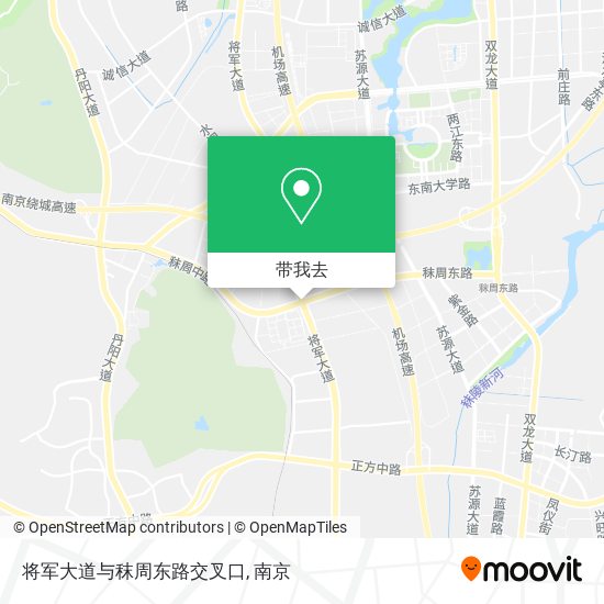 将军大道与秣周东路交叉口地图