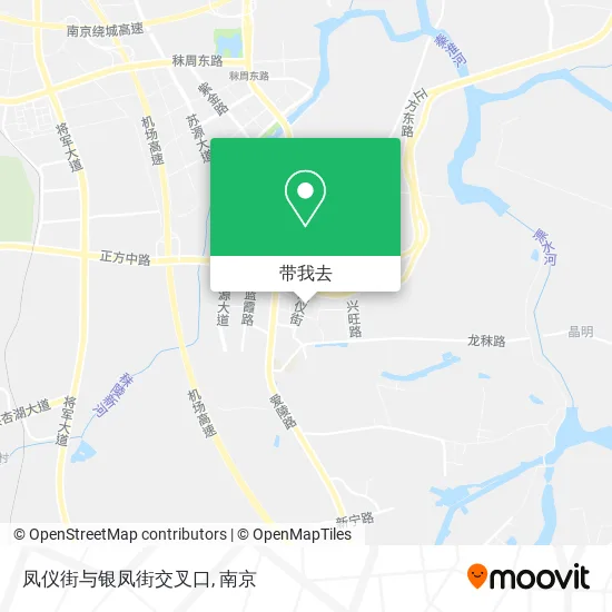 凤仪街与银凤街交叉口地图