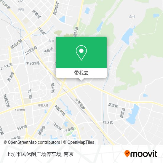 上坊市民休闲广场停车场地图