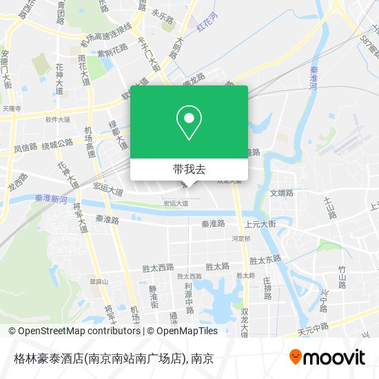 格林豪泰酒店(南京南站南广场店)地图