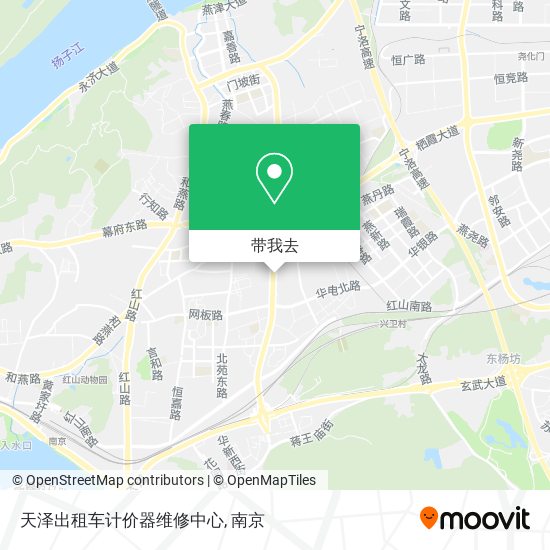 天泽出租车计价器维修中心地图