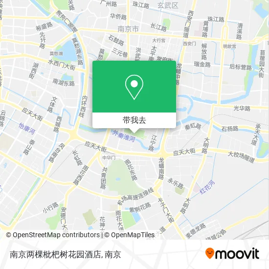 南京两棵枇杷树花园酒店地图
