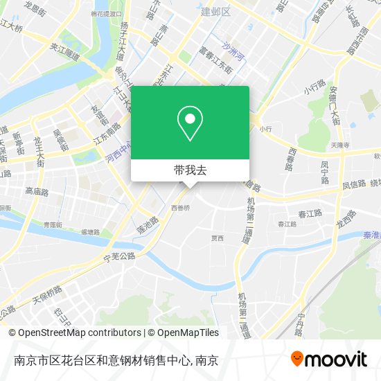 南京市区花台区和意钢材销售中心地图