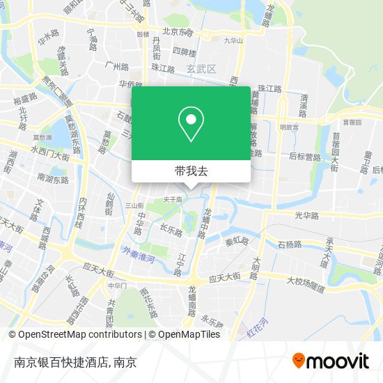 南京银百快捷酒店地图