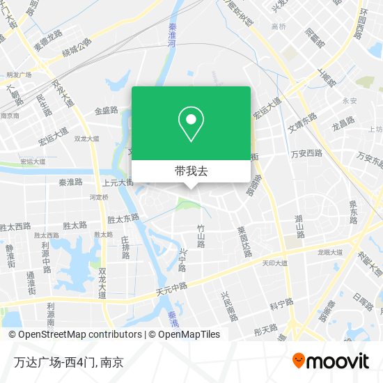万达广场-西4门地图