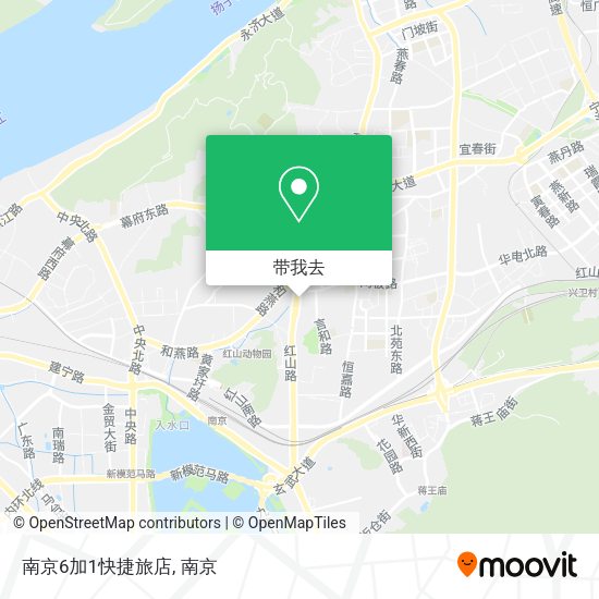 南京6加1快捷旅店地图