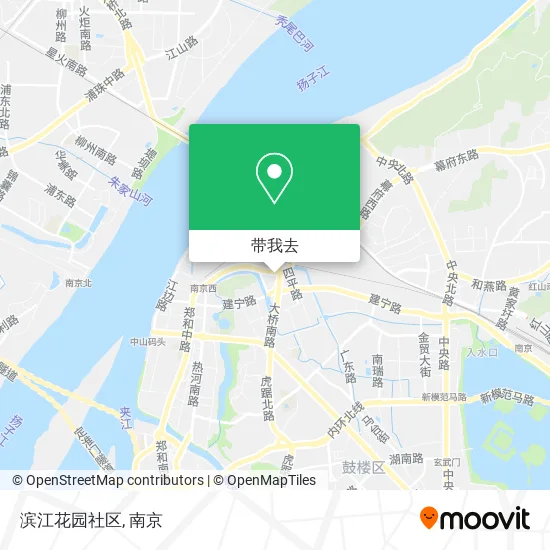 滨江花园社区地图