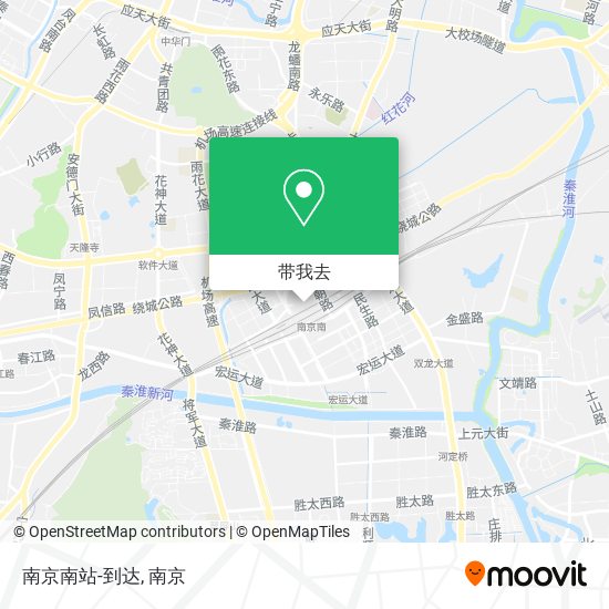 南京南站-到达地图