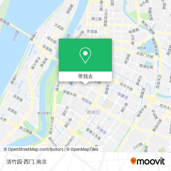 清竹园-西门地图