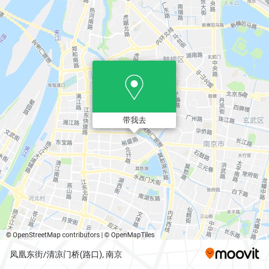 凤凰东街/清凉门桥(路口)地图