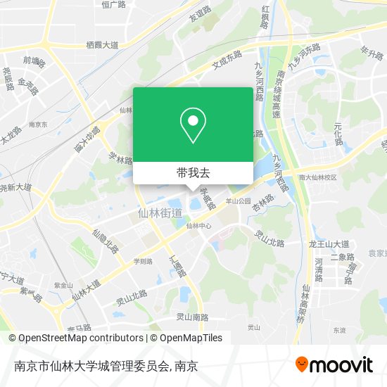 南京市仙林大学城管理委员会地图