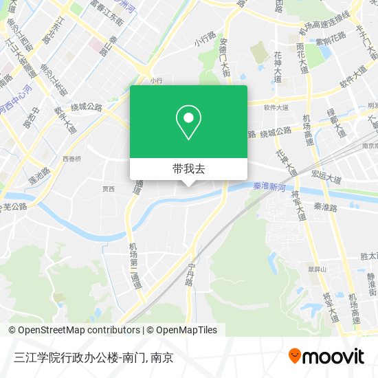 三江学院行政办公楼-南门地图