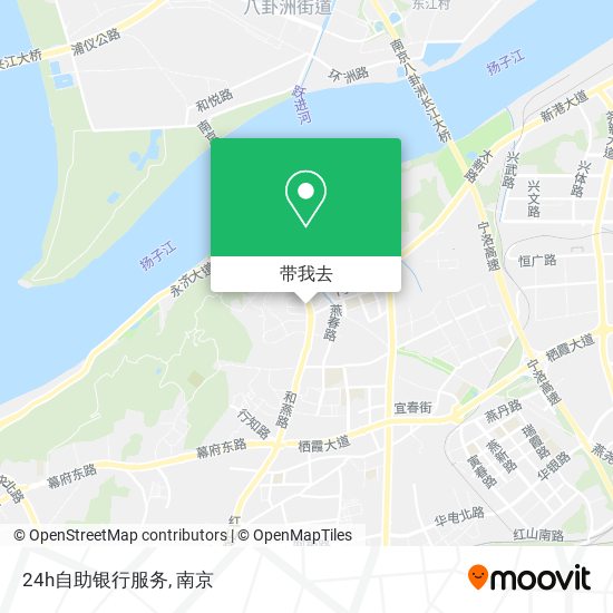 24h自助银行服务地图