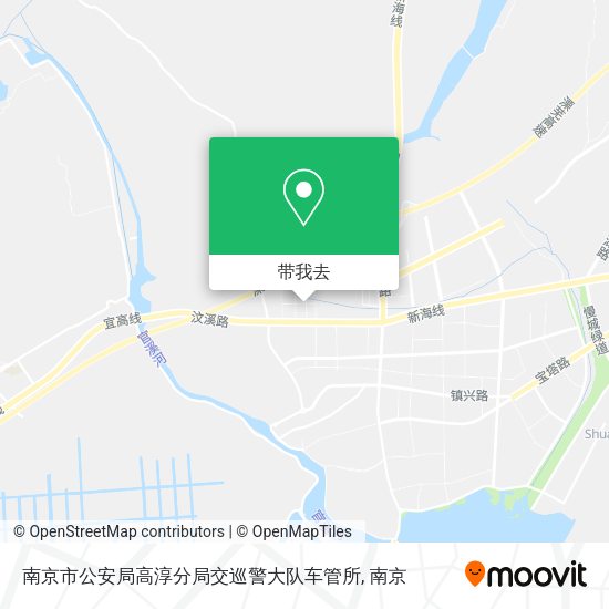 南京市公安局高淳分局交巡警大队车管所地图