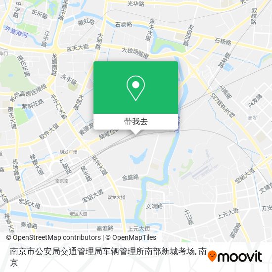 南京市公安局交通管理局车辆管理所南部新城考场地图