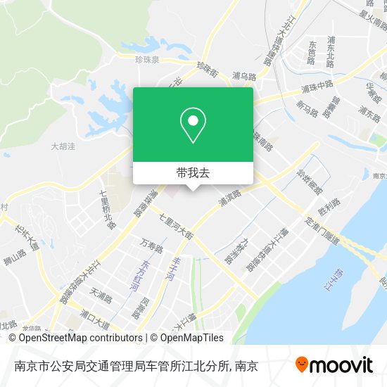 南京市公安局交通管理局车管所江北分所地图