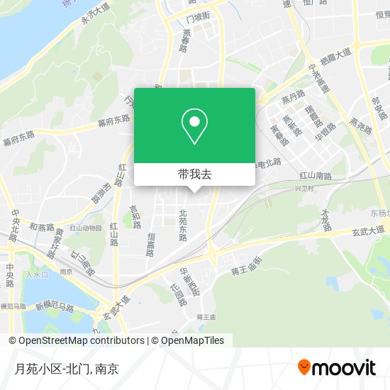 月苑小区-北门地图