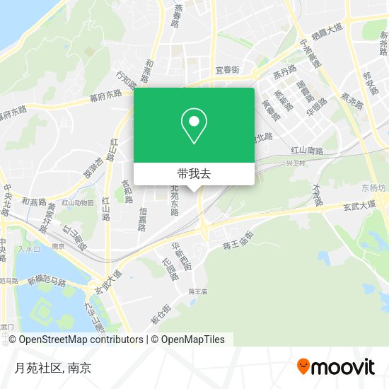 月苑社区地图